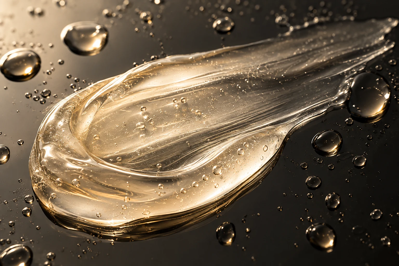 Serum texture in soft natural light